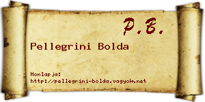 Pellegrini Bolda névjegykártya
